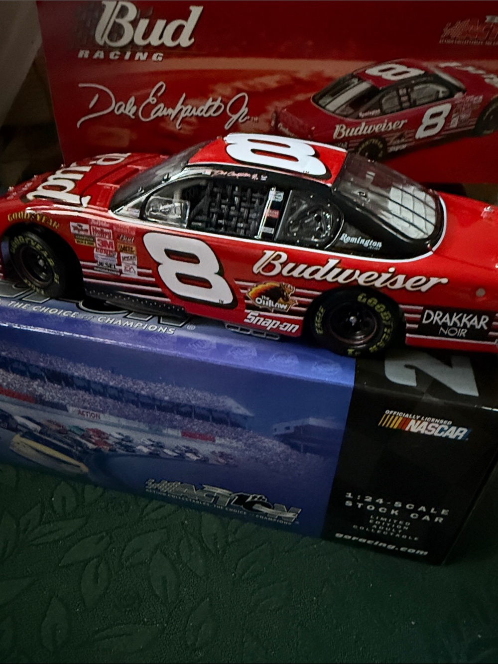 NIB Dale Earnhardt Jr Budweiser #8 1:4 scale stock car. Limited edition.